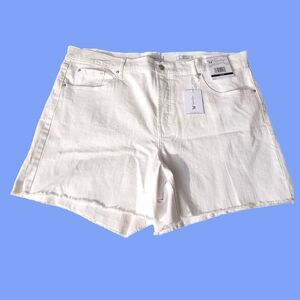 Women's White Denim Shorts